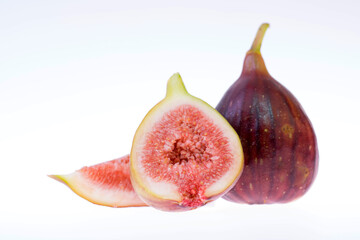fresh and delicious fig isolated on white background
