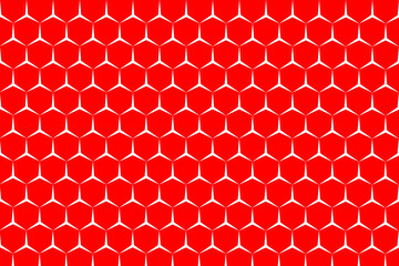Background image in a red hexagon pattern.