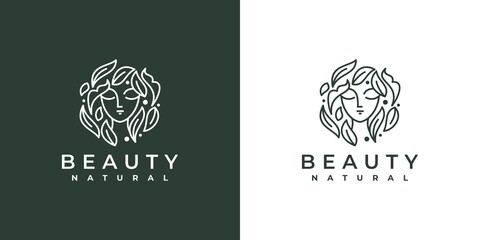 women beauty logo design inspiration for salon spa skin care and product beauty