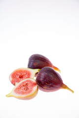 fresh and delicious fig isolated on white background
