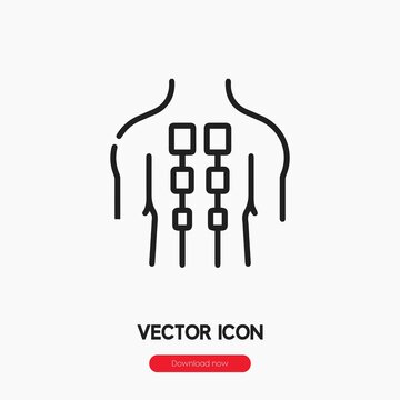 electrotherapy icon vector. Linear style sign for mobile concept and web design. electrotherapy symbol illustration. Pixel vector graphics - Vector.
