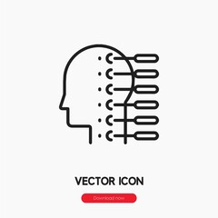 acupuncture icon vector sign symbol