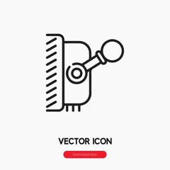 arm lever icon vector sign symbol