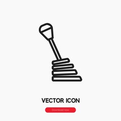 gearstick icon vector sign symbol