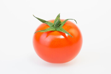 fresh and delicious tomato isolated on white background
