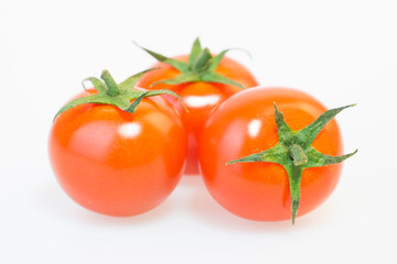 fresh and delicious tomato isolated on white background

