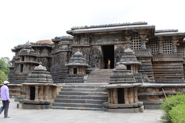 Fototapeta na wymiar ancient hindu temple stone architecture