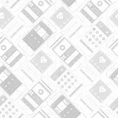 Seamless Pattern with Smartphones