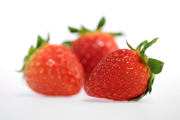 fresh and delicious strawberry isolated on white background
