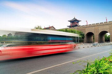 Fototapeta premium Xi'an City Wall is the most complete ancient city wall in China.