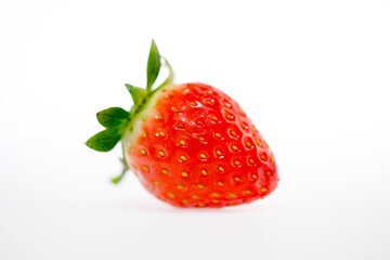 fresh and delicious strawberry isolated on white background
