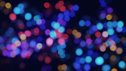 ボケた光　レンズブラー