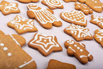 Gingerbread cookie background
