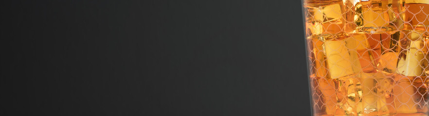 Malt whisky on rocks - beverage photo