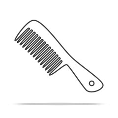 Hair comb icon vector isolated