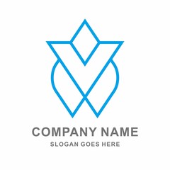 Obraz premium Triangle Arrow Space Business Company Vector Logo Design 