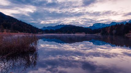 Geroldsee, Alpensee zum Sonnenaufgang