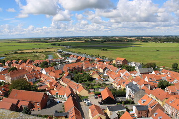 View over Ribe, the oldest city of Denmark