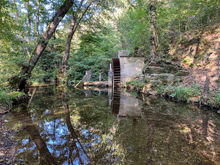 old mill wheel
