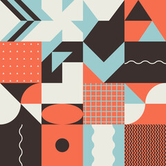 Simple Geometric Pattern Design With Basic Geometry Forms