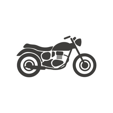Motorcycle icon, Motorbike icon. Vector Illustration