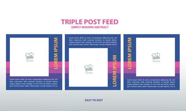 modern social media post feed, retro, instagram feed, instagram template, instagram frame, minimalist.	