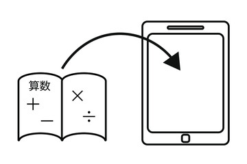 教科書のデジタル化のイメージ