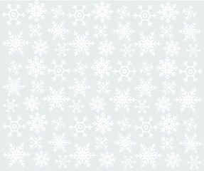 Christmas pattern with snowflakes. Design for greeting card. Vector illustration, Merry Xmas header or banner, wallpaper or backdrop decor