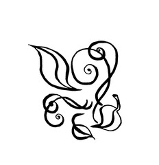 Flower patterns with beautiful swirls