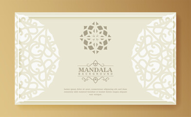 White mandala background concept
