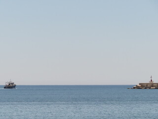 Dal lungomare di Mazara del Vallo, Sicilia.