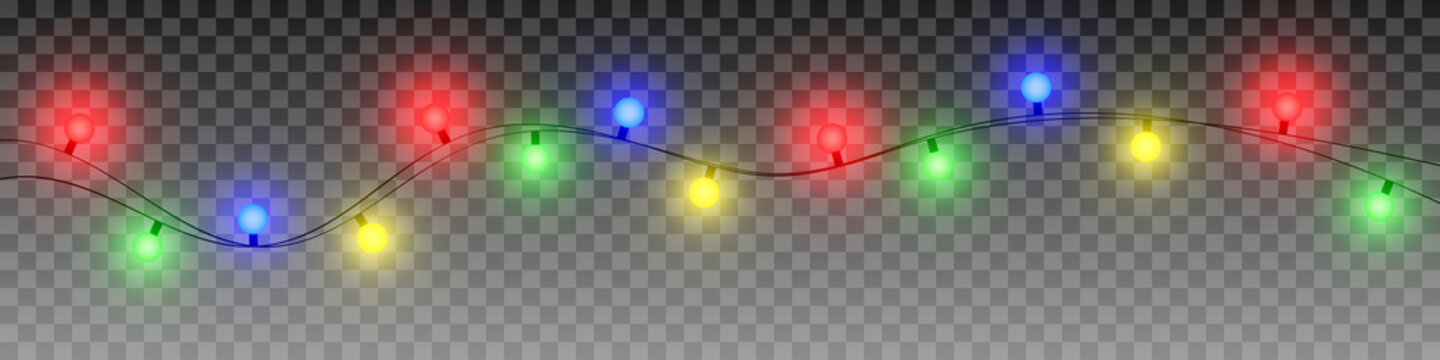 animated christmas lights transparent