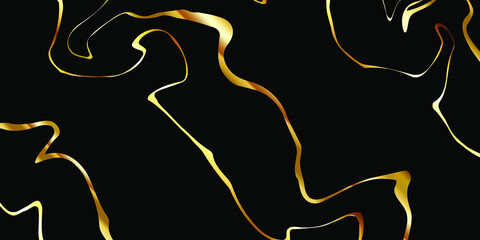 luxury black background with gold patterns. vector graphics