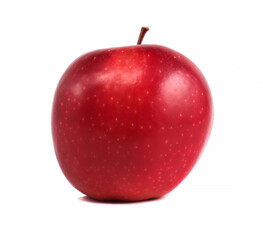 red apple on white