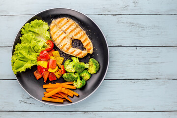 Salmon steak favorite food