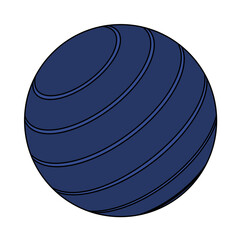 Icon Of Fitness Rubber Ball
