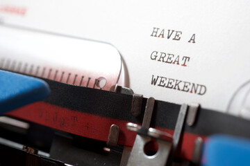 Have a great weekend phrase