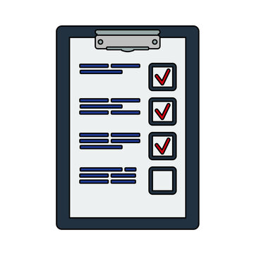 checklist clipboard with red check marks clip art preview