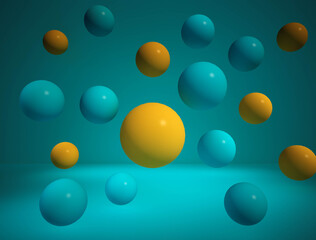 background with balls