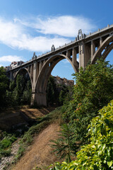 Fototapeta na wymiar San Jordi Bridge, Art Deco style, Alcoy, Spain.
