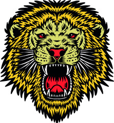 lion head vector