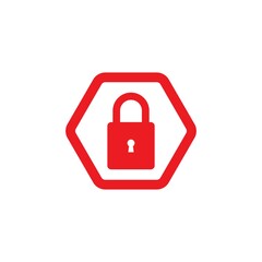 padlock logo icon