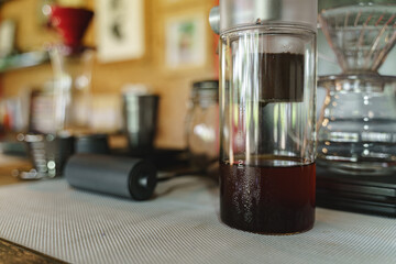 Cold brew coffee drink process