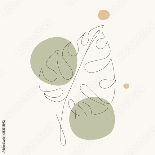 Abstract One Line Art Leaves Flower Contour Drawing Minimal Art Flower On Geometric Shapes Backgroud Elegant Continuous Line Drawing Wall Mural Anfisa Abstract One Line Art Leaves Flower Contour Drawing Minimal Art Flower On Geometric Shapes Backgroud Elegant Continuous Line Drawing Wall Mural Anfisa