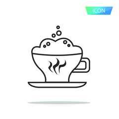 cafe icon vector isolated on white background.