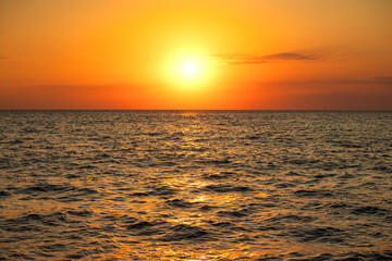 Sunrise over the sea