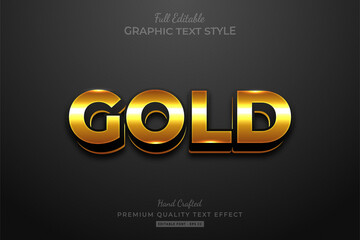 Gold Elegant Editable Text Style Effect Premium