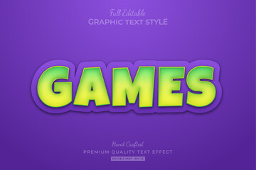 Obraz premium Cartoon Game Editable Text Style Effect Premium