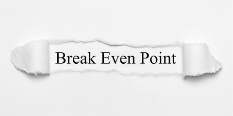 Break Even Point 
