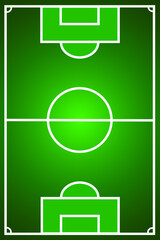 Football field background  with green gradient light color.